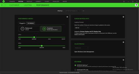 razer blade cpu performance